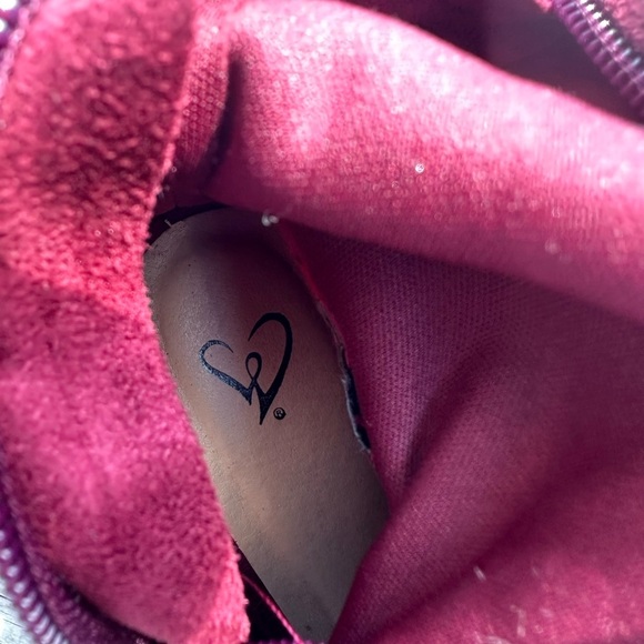 Block Heel Open Toe Knee-High Faux Surde Boots Size 7.5 - Picture 7 of 9